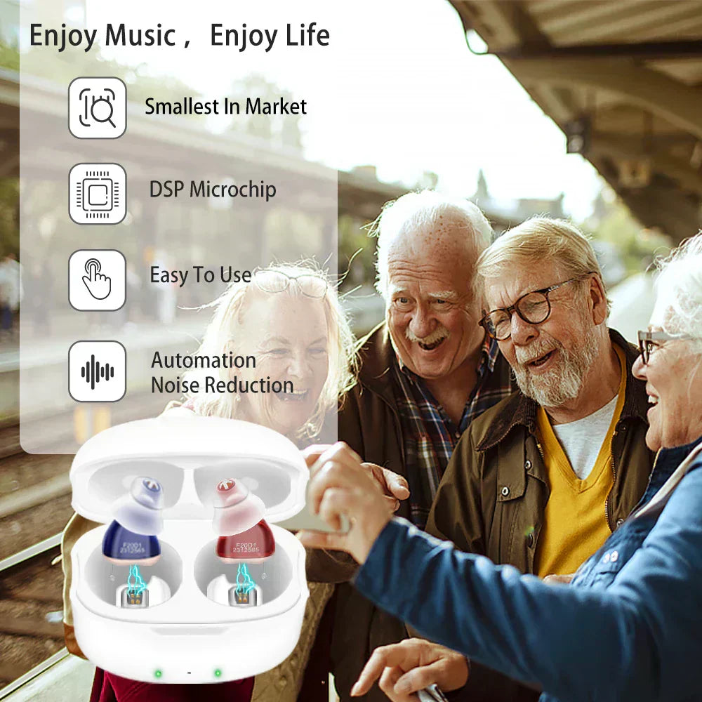 VoiceVivid™  SereneSilence Invisible Hearing Aids (Pair of 2)
