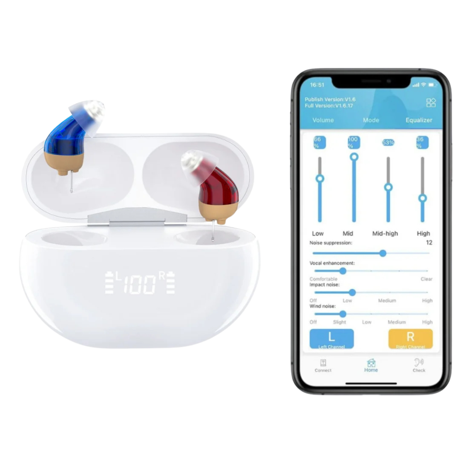 Selfhears™  Micro CIC Hearing Aids (App Controlled)