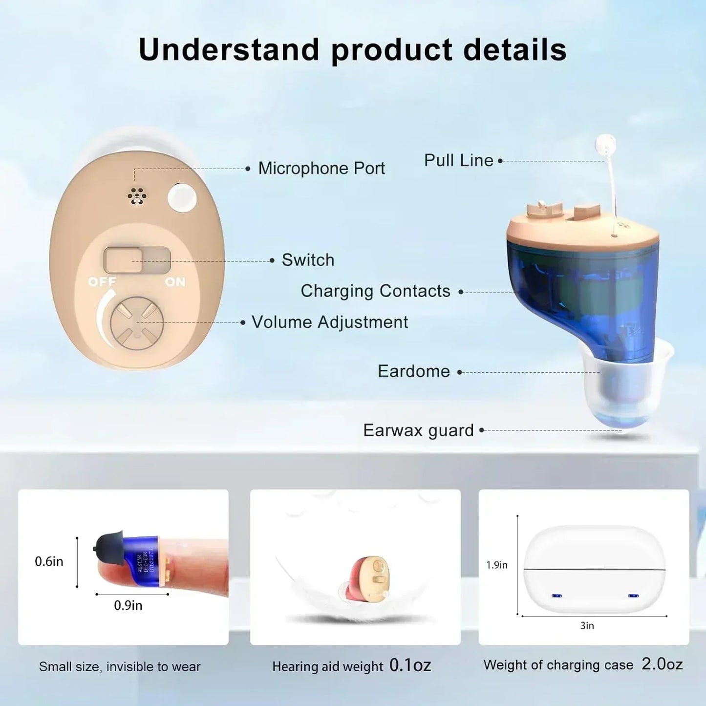 Selfhears™ Invisible Hearing Aids CIC (Pair Of 2)