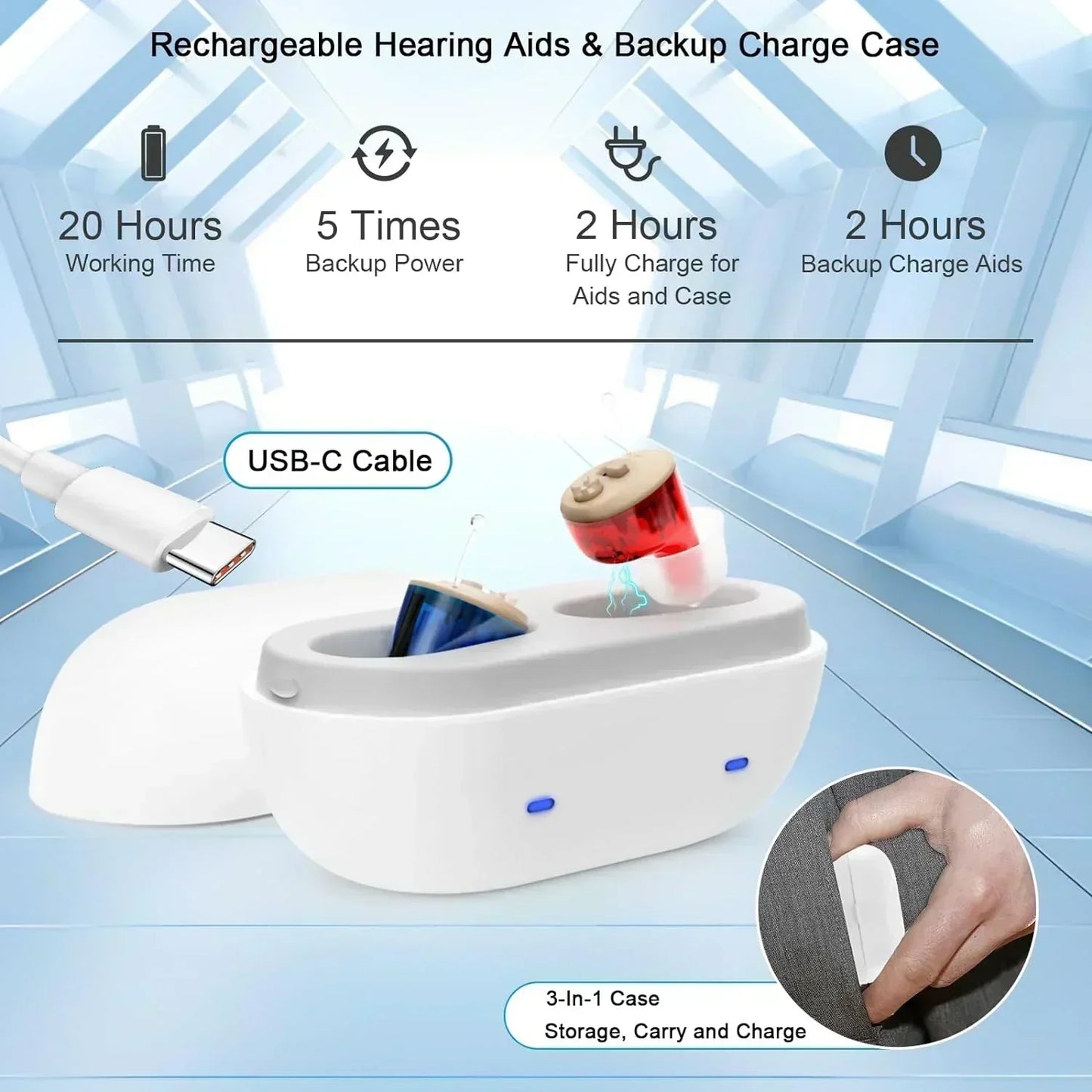 Selfhears™ Invisible Hearing Aids CIC (Pair Of 2)