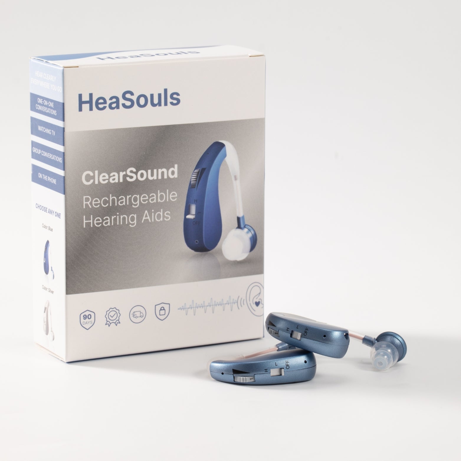 Selfhears™ ClearSound BTE Rechargeable Hearing Aids (Pair Of 2)